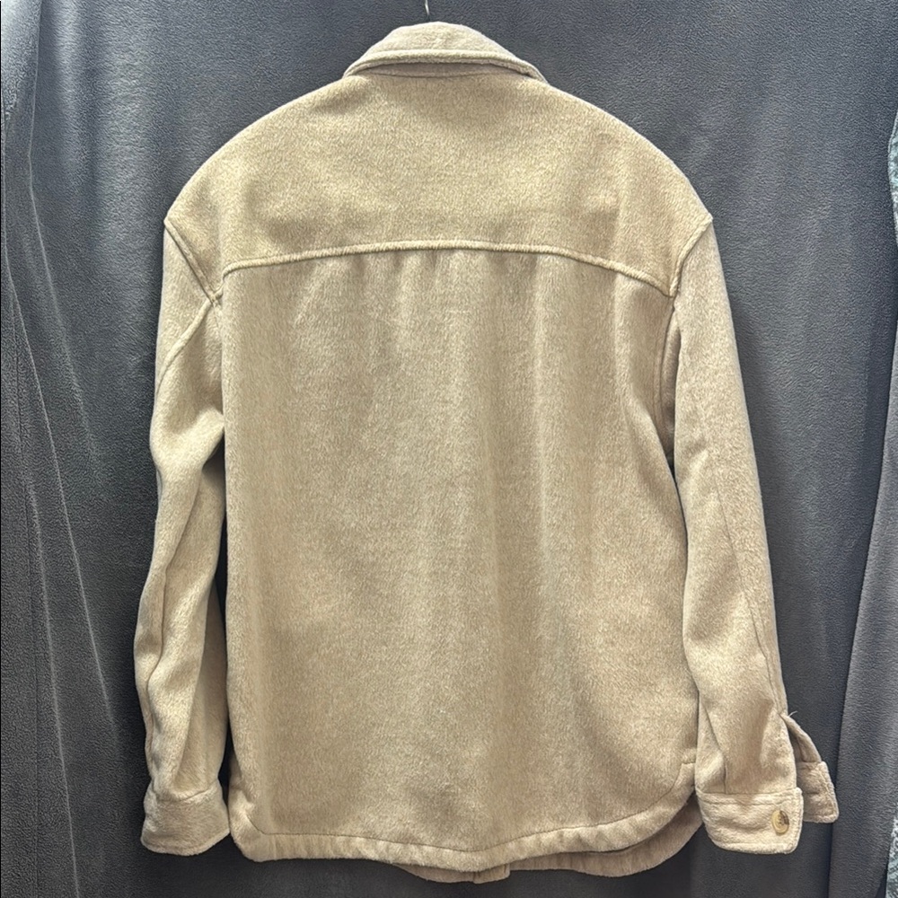 Tan/Cream Shacket - Picture 3 of 3